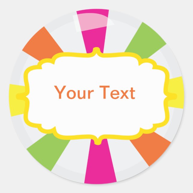 Etiqueta de Buffet do Giant Party (Frente)