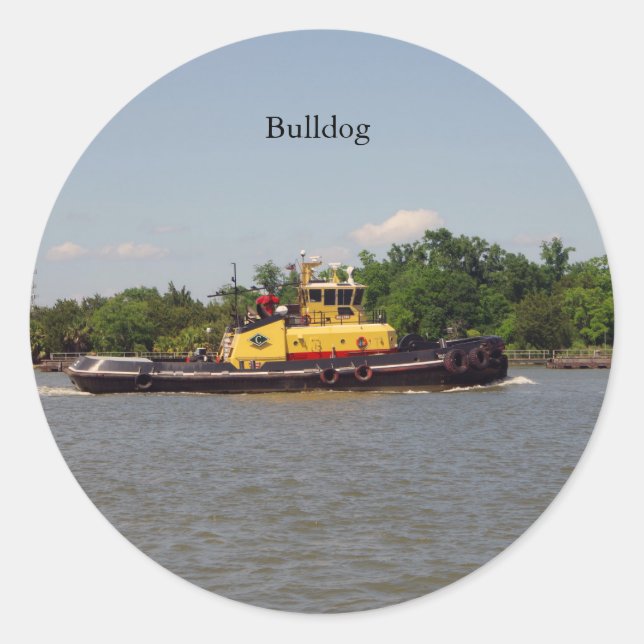 Etiqueta de Buldogue (Frente)