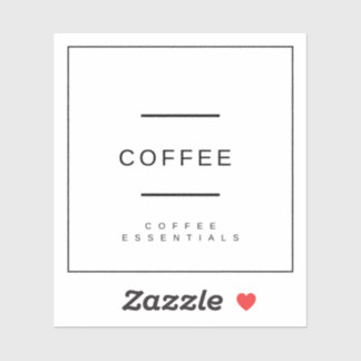 Etiqueta de café/adesivo