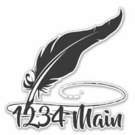 Etiqueta de caixa de correio de caneta