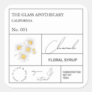Etiqueta de Camomila Apothecary