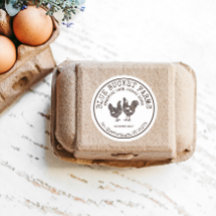 Etiqueta de Cartonagem de Ovos Frescos de Fazenda