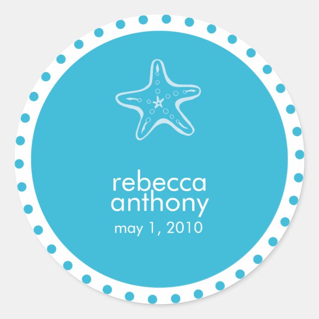 etiqueta de casamento de estrelas (Frente)