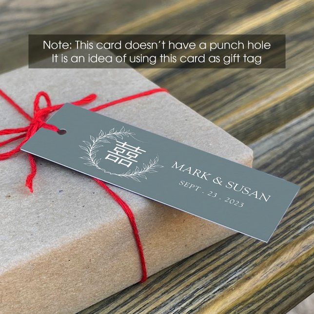 Etiqueta de Casamento de Felicidade Dupla Chinesa  (Criador carregado)