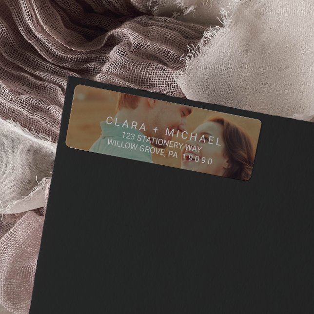 Etiqueta de Casamento de Foto por Sobreposição de  (Criador carregado)