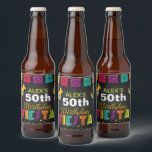 Etiqueta de Cerveja Fiesta - Personalizar Nome/Ano<br><div class="desc">Item perfeito para celebrar qualquer fiesta!</div>