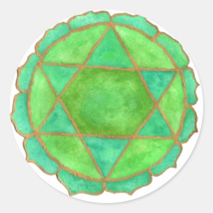 Etiqueta de Chakra do coração