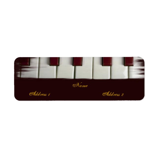 Etiqueta de Chaves Piano (Frente)