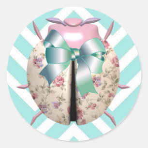 Etiqueta de chevron Ladybug