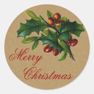 Etiqueta de Chistmas do vintage
