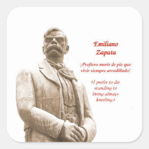 Etiqueta de citação de Emiliano Zapata