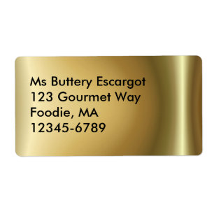 Etiqueta de cobre brilhando do ~