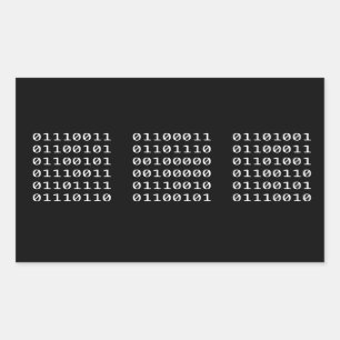 Etiqueta de código binário