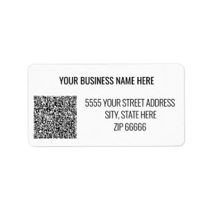 Etiqueta de Código QR de Endereço Personalizado