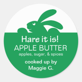 Etiqueta de Coelho Verde Jelly