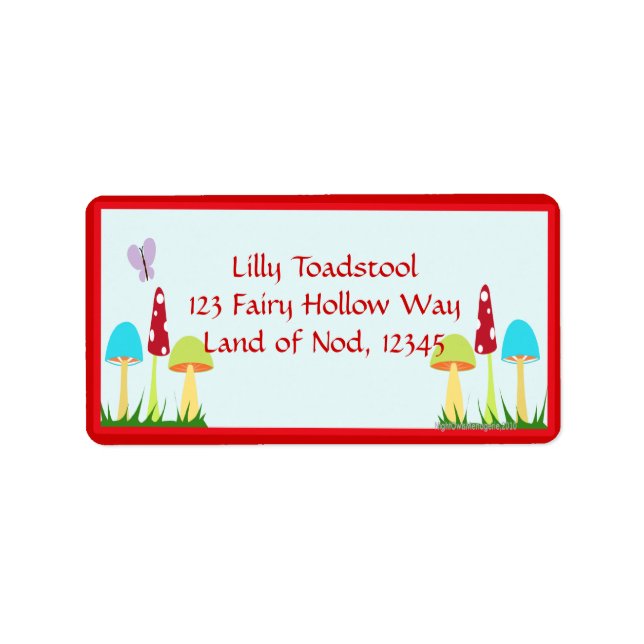 Etiqueta de Cogumelos Fabulosos (Frente)