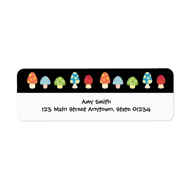 Etiqueta de Cogumelos Vazio (Frente)