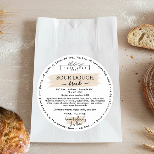 Etiqueta de comida com arizona com etiqueta (Criador carregado)