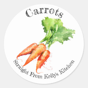 Etiqueta de Comida de Carrots Comerciais de Cannin