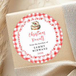 Etiqueta de Comida de Rosquinhas de Natal caseiras