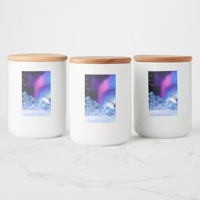 Etiqueta de Comida do Winter Wonderlight (Garrafas)