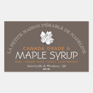 Etiqueta de Comida editável canadense de arame