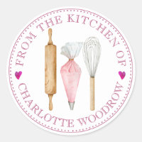 Etiqueta de Comida para ferramentas de pastelaria