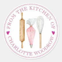 Etiqueta de Comida para ferramentas de pastelaria