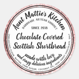 Etiqueta de Comida para Ingredientes Artisan Gourm