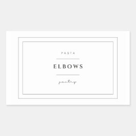 Etiqueta de Comida para massas