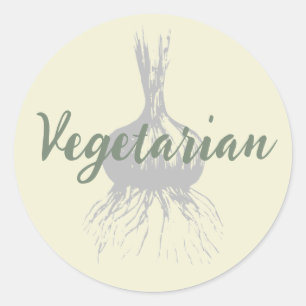 Etiqueta de Comida vegetal