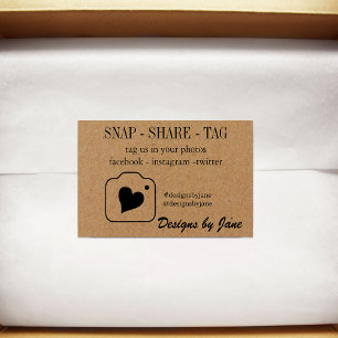 Etiqueta de Compartilhamento Snap Kraft Small Busi
