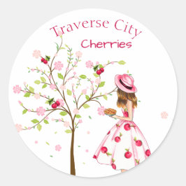 Etiqueta de conservas de Cherry