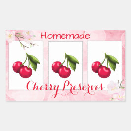 Etiqueta de conservas de Cherry