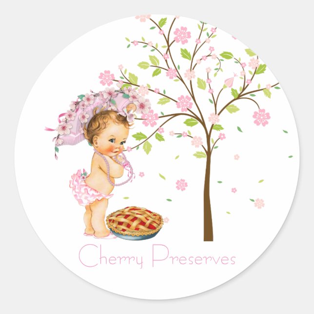 Etiqueta de conservas de Cherry (Frente)