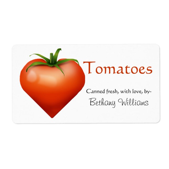 Etiqueta de conservas de tomate (Frente)