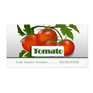 Etiqueta de conservas de tomate