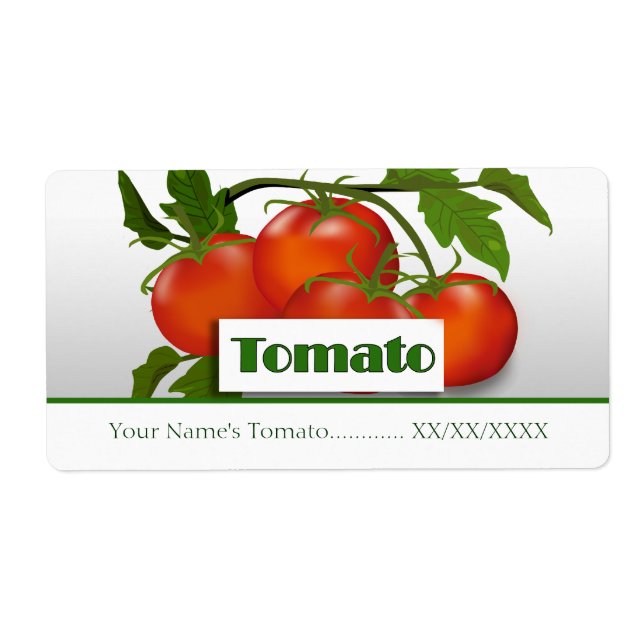 Etiqueta de conservas de tomate (Frente)