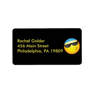 Etiqueta de Convite para Bar EMOJI Bat Mitzvah