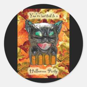 Etiqueta de Convite para Festa de Halloween de Mac
