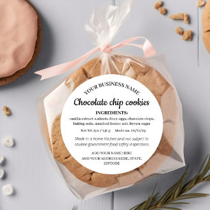 Etiqueta de Cookies Homemade