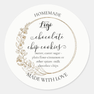 Etiqueta de Cookies Homemade Personalizados