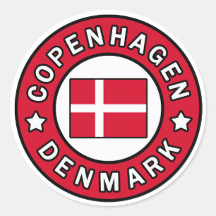 Etiqueta de Copenhaga Dinamarca