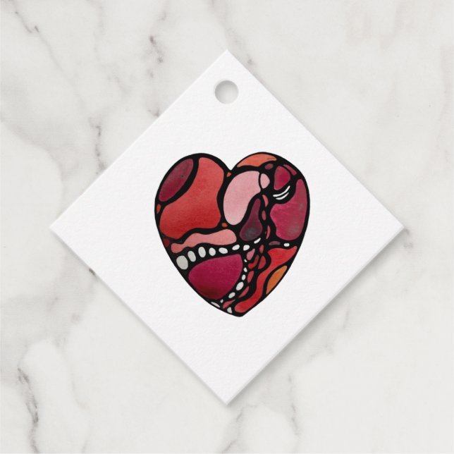 Etiqueta de Coração (Frente)