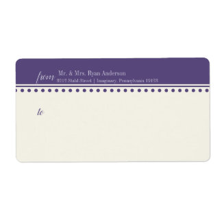 Etiqueta de Correio para Convites de Casamento, Ro