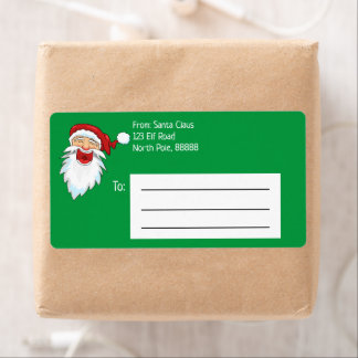 Etiqueta de Correio Personalizada do Pai Natal
