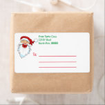 Etiqueta de Correio Personalizada do Pai Natal<br><div class="desc">O Papai Noel envia etiquetas são perfeitos para enviar presentes de Natal para crianças. Fazer os Papais noeis experimentam raramente chegar à idade em que não acreditam em Papais noeis podem Google 123 Elf Road, Polo Norte 8888 e achar que é real. Você pode usar o verdadeiro endereço do Papai...</div>