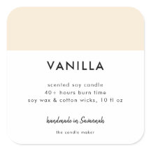 Etiqueta de Cosméticos da Vela de Encapsulamento d