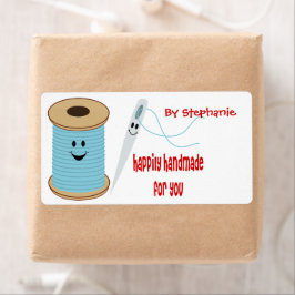 Etiqueta de costura feita à mão