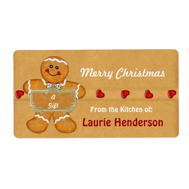 Etiqueta de cozinha modelo (Frente)